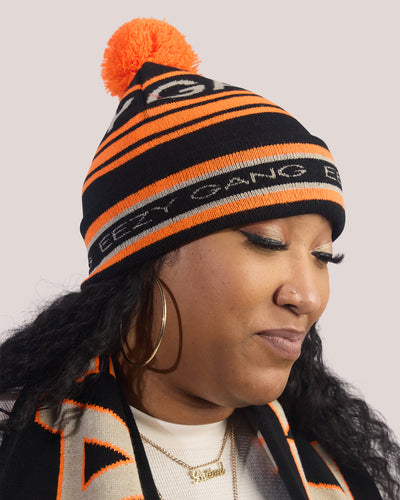 EZ HOLIDAY JACQUARD BEANIE BLK