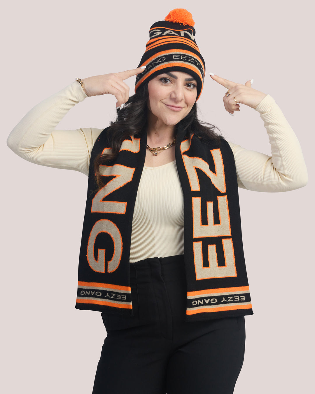 EZ HOLIDAY JACQUARD BEANIE BLK – EEZY GANG