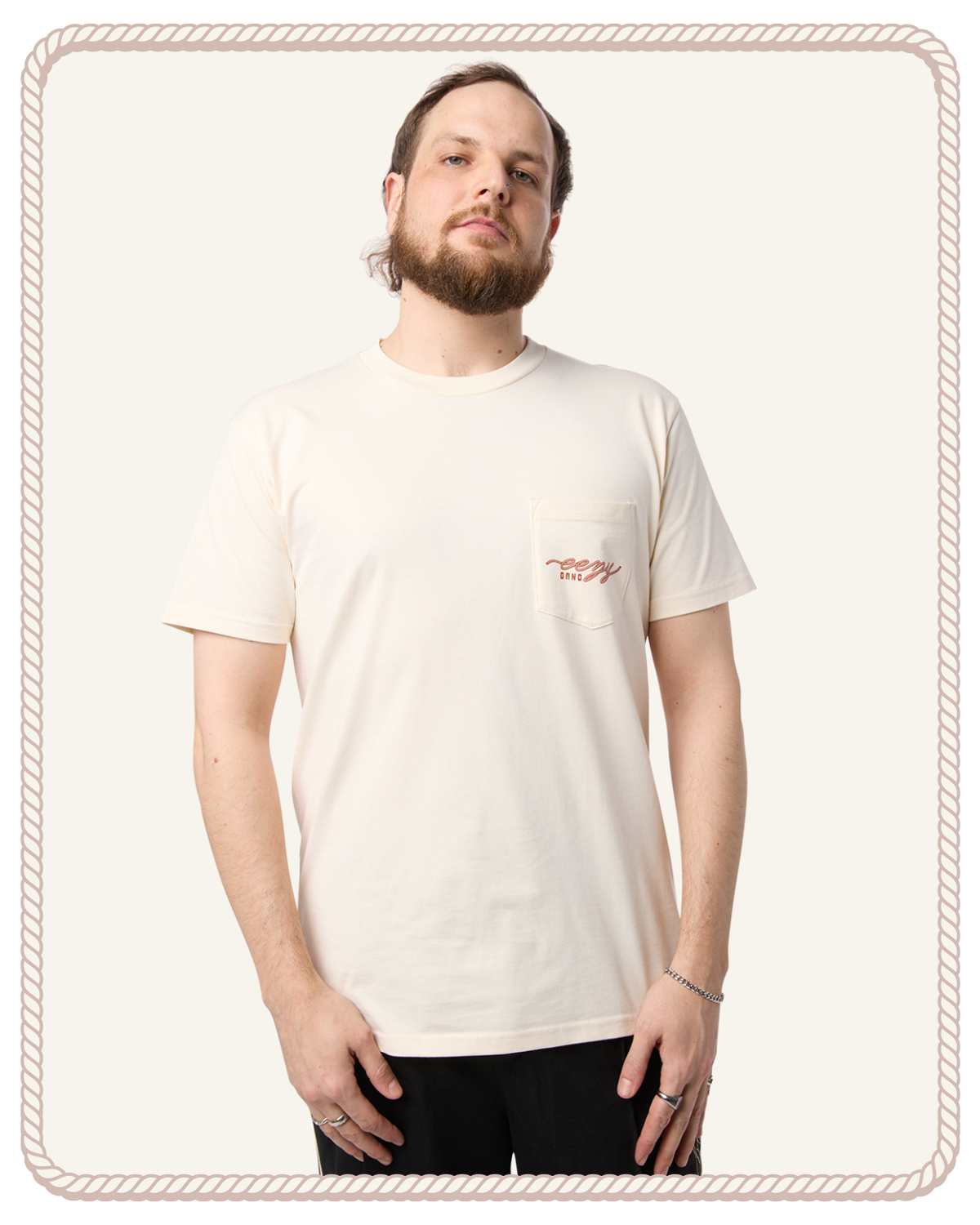 EEZY RIDER POCKET TEE BONE