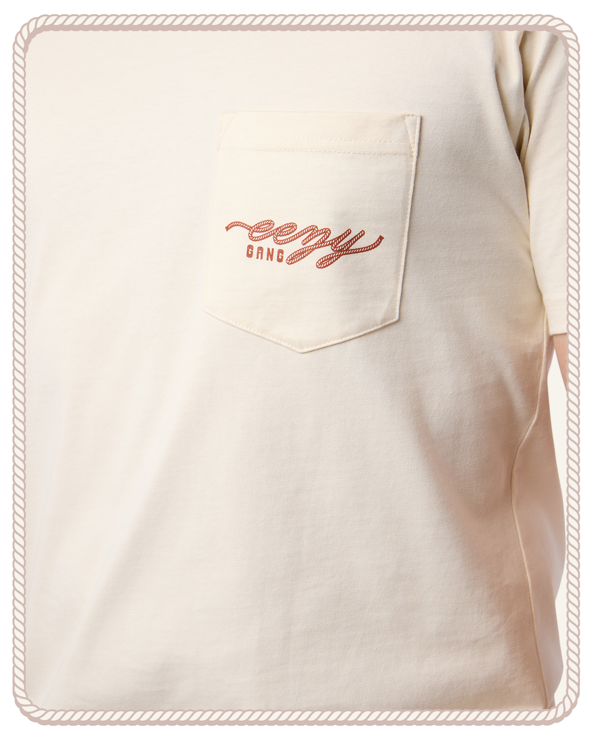 EEZY RIDER POCKET TEE BONE