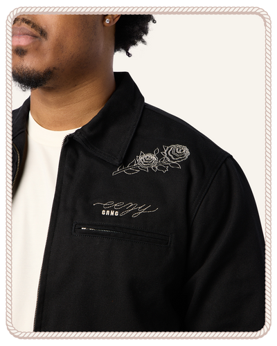 EEZY RIDER CANVAS JACKET BLK