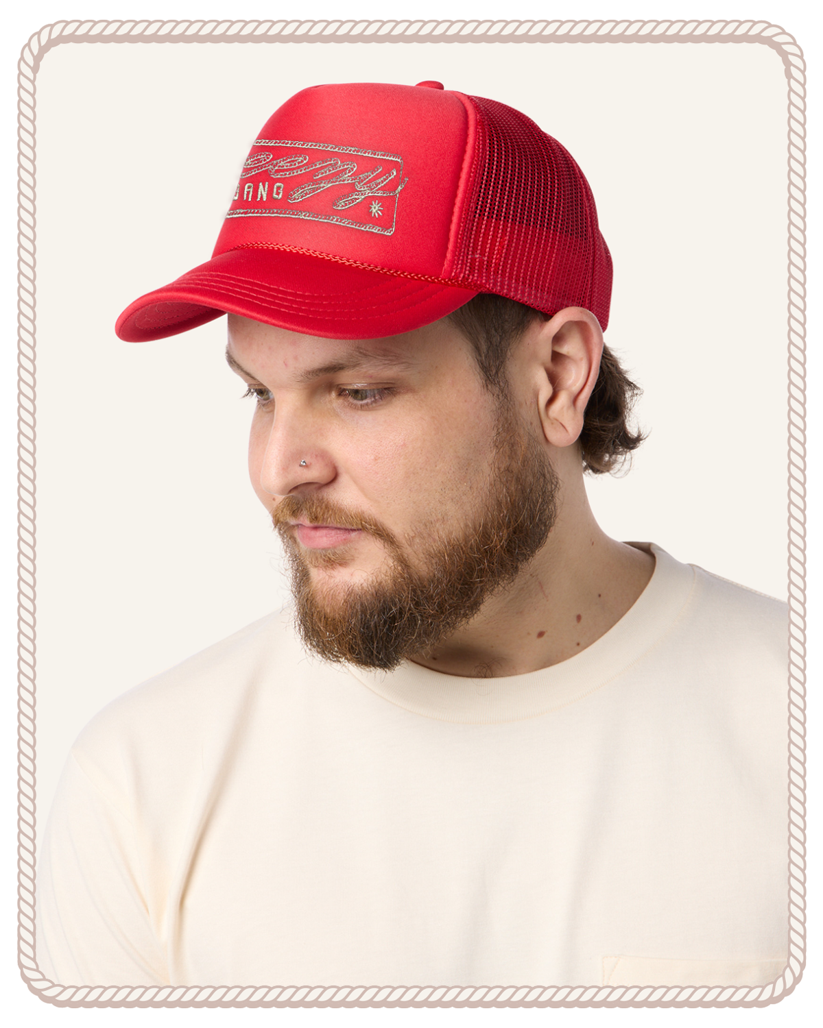 EEZY RIDER TRUCKER HAT RED